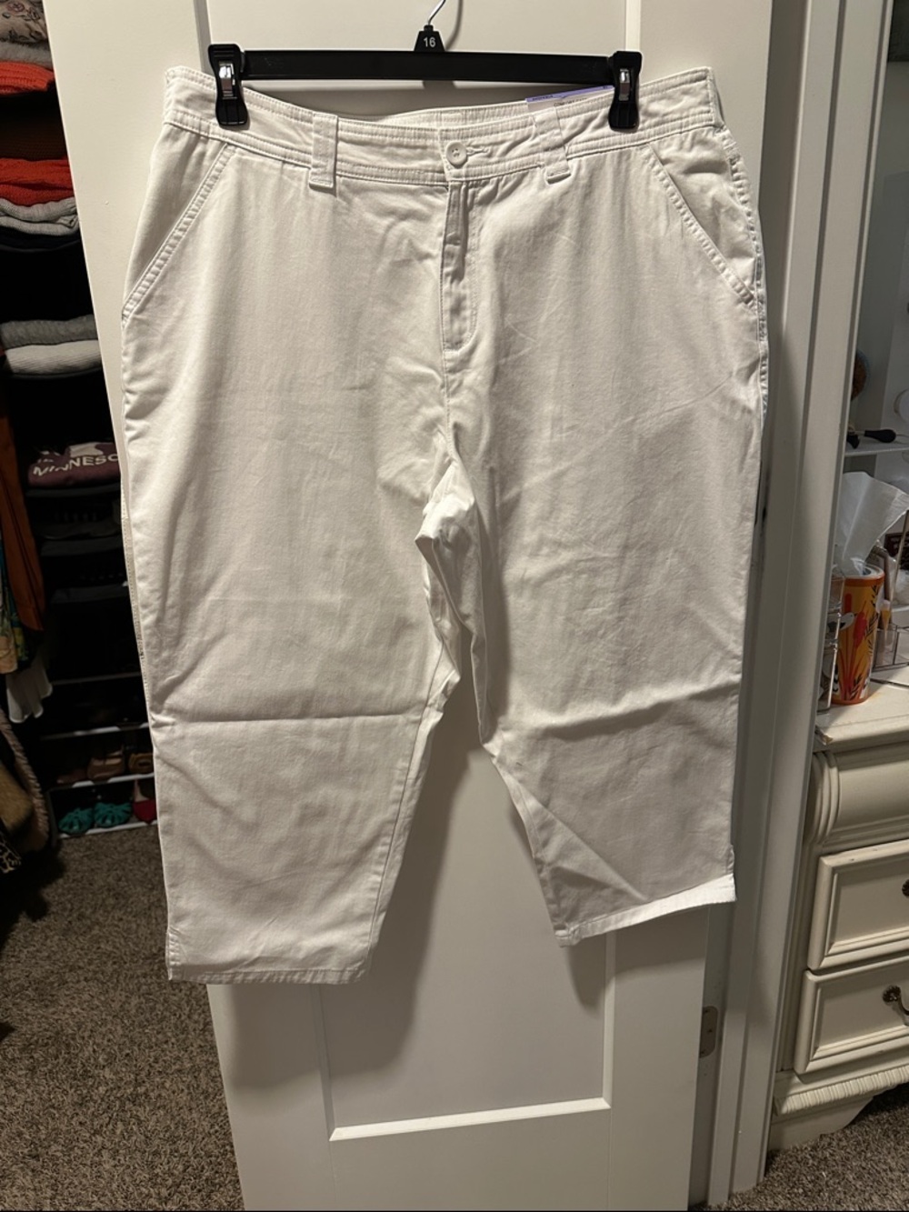 Style & Co. White Cotton Capris